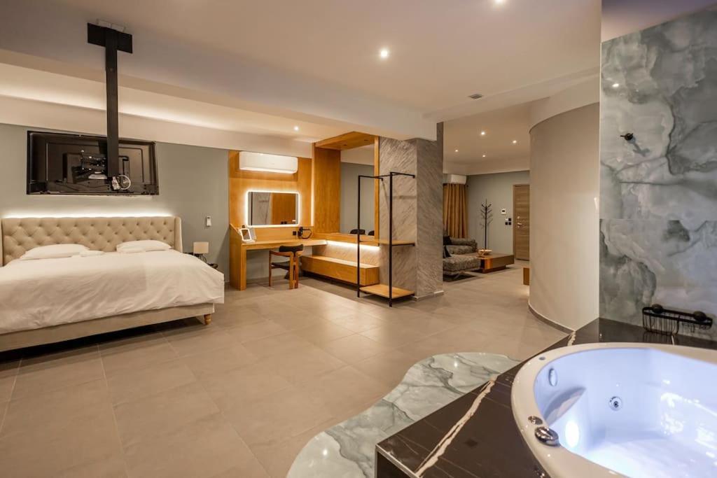 Smaragdi Luxury Jacuzzi Apartment Noho Premium Living Aten Exteriör bild